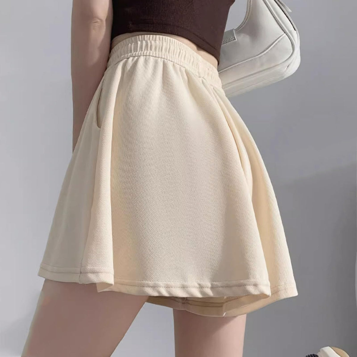 High-Waist Skort for Women – Wide-Leg Ballet-Inspired Summer Shorts with Casual All-Match Styling for Running, Travel and Everyday Outfits