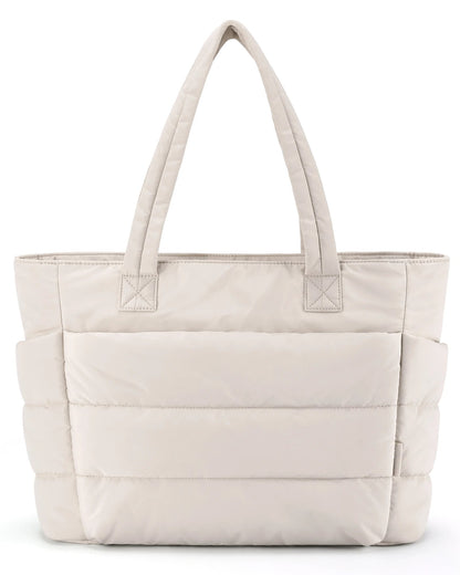 Large Capacity Women’s Fluffy Tote – Lightweight Solid Color Handbag Perfect for Travel, Work, Beach Days, Gym & Daily Storage