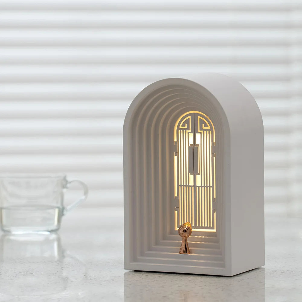 Nordic Night Light & Bluetooth Speaker – Door Shaped Cozy Atmosphere Lamp for Relaxing Vibes
