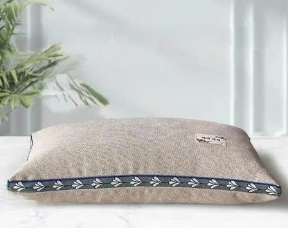 Pure Buckwheat Hull Neck Pillow – Natural Sleep Support for Side & Back Sleepers