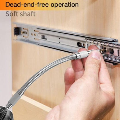Flexible Drill Bit Extension – 1/4 in Hex Shank Bendable Bit Holder