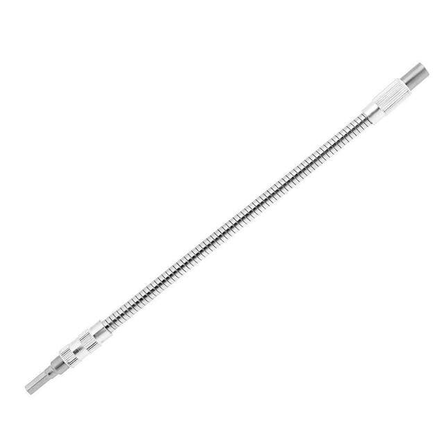 Flexible Drill Bit Extension – 1/4 in Hex Shank Bendable Bit Holder