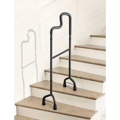 Stair Climbing Assist Cane – Adjustable Height Step Aid for Seniors with Hip or Knee Pain, Easy Walk Up or Down Stairs