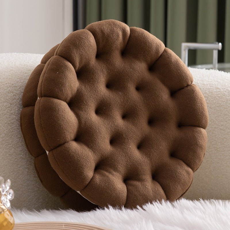 Cookie Pillow Sofa Seat Cushion - Portable Design Biscuit Pillow Seating Cushion for Bedroom, Sofa, Couch