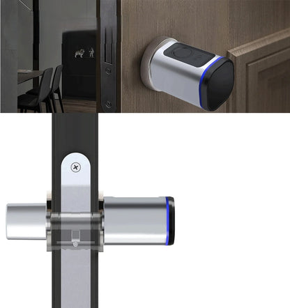 Smart Bluetooth Door Lock – Biometric Fingerprint, App, Key & 13.56MHz IC Card Access for Hassle-Free Home & Office Security