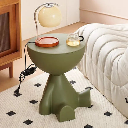 Nordic Plastic Round Coffee Table – Nordic Minimalist Bedside & Living Room Corner Accent