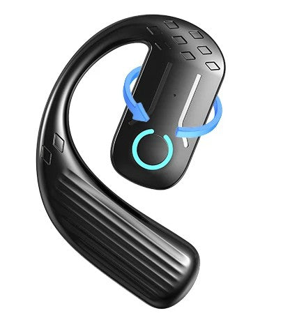 Open-Ear Wireless Bluetooth Headset – 5.4 180° Rotating Sport & Business Earphone with Mic