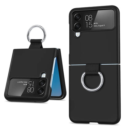 Luxury Matte PC Armor Finger Ring Grip Case for Samsung Galaxy Z Flip Series – Shockproof, Stylish, and Secure Grip Protection
