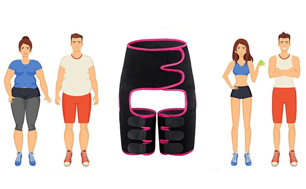 Neoprene Thigh Trimmer and Slimming Belt – Sweat Shapewear for Women to Burn Fat, Sculpt Legs, and Enhance Waistline Definition