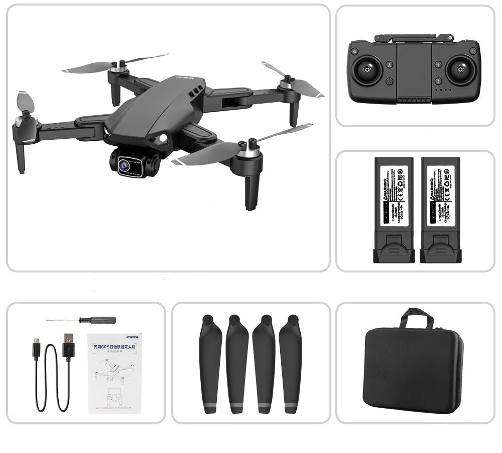 Drone with Camera – L900 Pro SE GPS RC Drone, Dual HD Camera, Foldable & Brushless