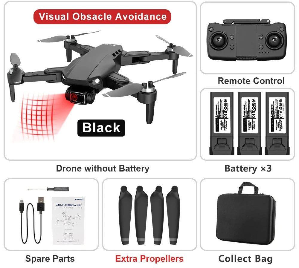 Drone with Camera – L900 Pro SE GPS RC Drone, Dual HD Camera, Foldable & Brushless