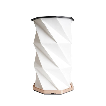 Vintage Foldable Paper Table Night Light – USB Rechargeable Dimmable Night Light for Cozy Ambience