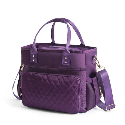 Chic Large-Capacity Lunch Tote Bag – Insulated & Waterproof for Work, Travel, Picnics & Mommy Essentials