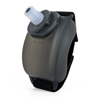 Wrist Water Bottle for Running – Hands-Free 7 oz Soft Silicone Flask with Strap