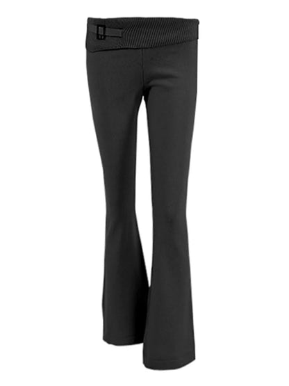 Trendy Knit Tracksuit – Cropped Hoodie & Trousers Set for Chic Comfort & Style