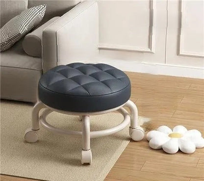 Multi-Functional Rolling Low Stool – Universal Seat with Wheels for Shoe Changing & More