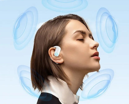 Open-Ear Wireless Bluetooth Headset – 5.4 180° Rotating Sport & Business Earphone with Mic