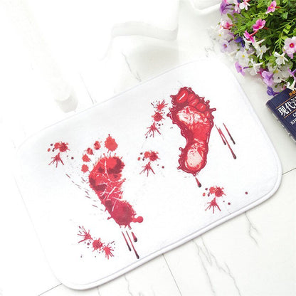 Bloody Footprint Bath Mat - Halloween Shower Doormat
