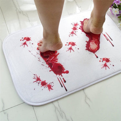 Bloody Footprint Bath Mat - Halloween Shower Doormat