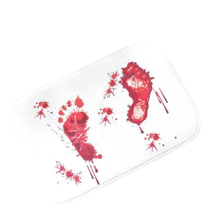 Bloody Footprint Bath Mat - Halloween Shower Doormat