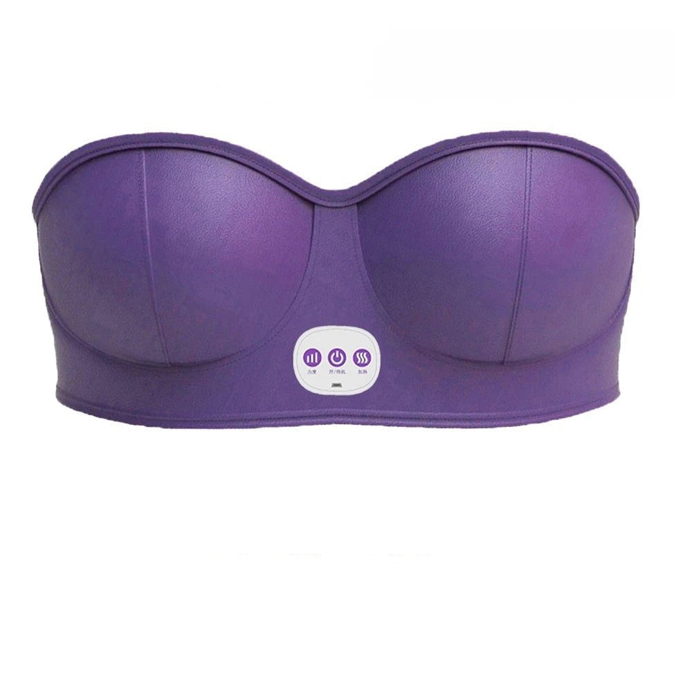 Breast Massager Bra, Blossom Up Electric Bust Massager – Heated Wireless Wearable Chest Massager, Anti Sagging Breast, Breast Enlargement Machine