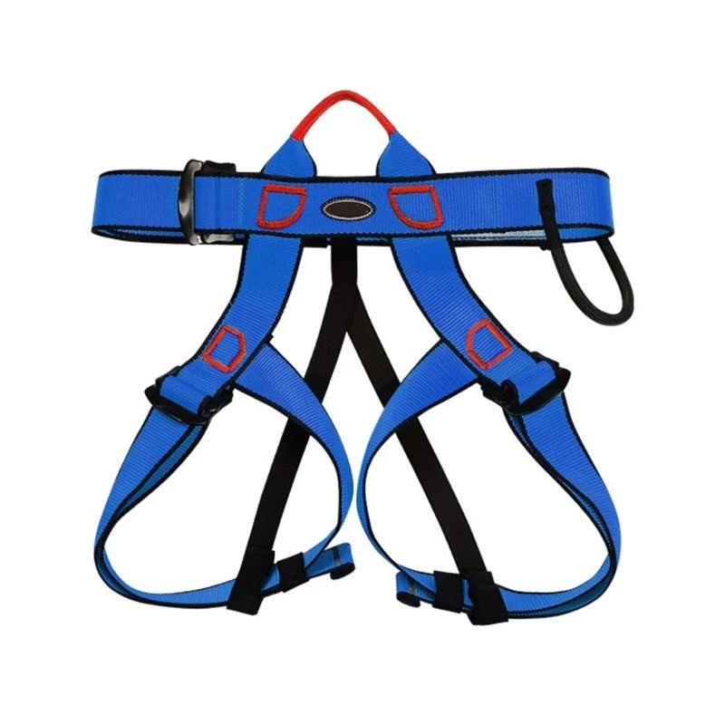 Professional Gear Climbing Rope Harness – Half-Body Safety Belt for Rock Climbing, Rappelling, and Secure Outdoor Adventure Sports