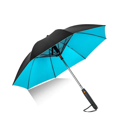 Misting Fan Umbrella – Full-Size Shade with a Built-In Fan and Hand-Pump Mist