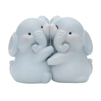 Hug Duck Bookends – 2pcs. Heavy-Duty Resin Animal Book Stoppers