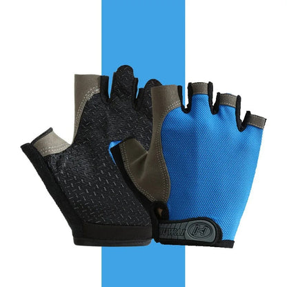 Breathable Anti-Slip Half-Finger Gloves – Fitness and Cycling Gloves for Summer Workouts