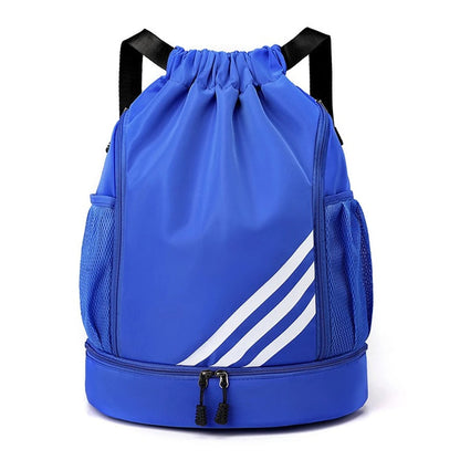 Basketball Sports Travel Backpack – Outdoor Waterproof Gym Bag with Ball Compartment for Swimming, Hiking, or Fitness Travel Use