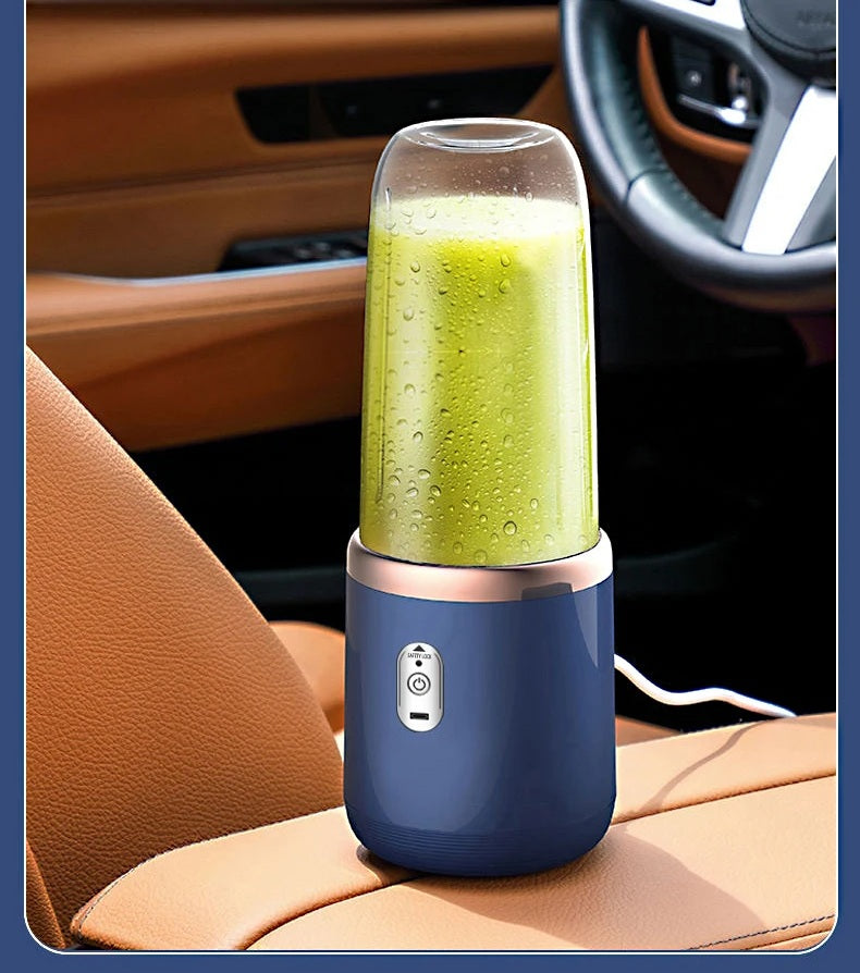 Electric 6-Blade Portable Blender Bottle – Multi-Function Smoothie Cup for Juicing, Ice Crushing, and Meal Prep Anywhere