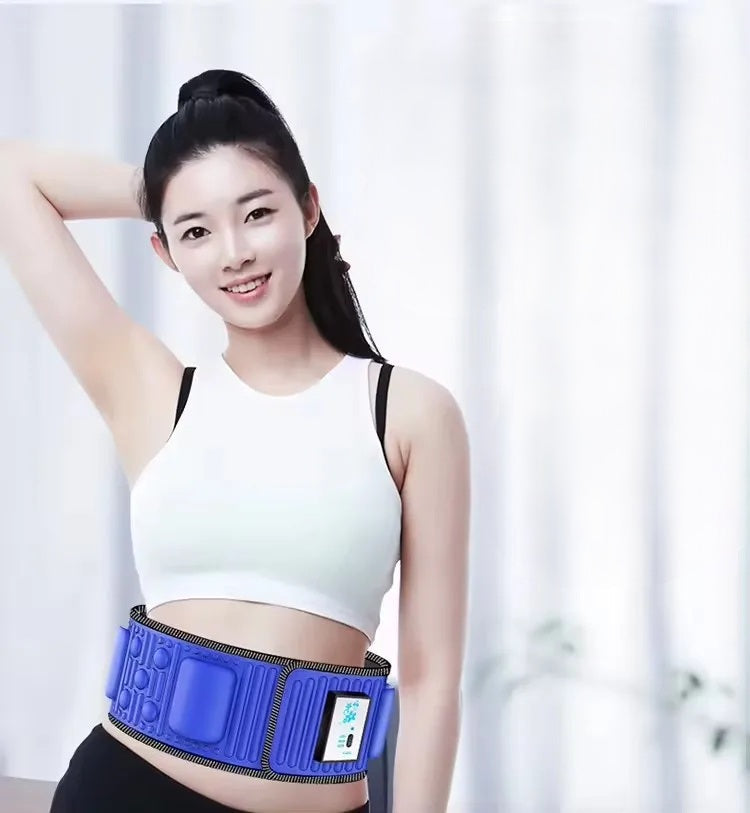 Wireless Electric Smart Massage Belt – Fat Burning Vibration Waist Trainer with EMS, Weight Loss Aid for Men and Women