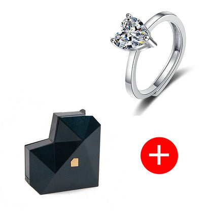 Heart-Shaped Surprise Diamond Ring Box – Automatic Jewelry Display for Romantic Proposals