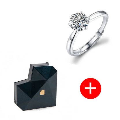 Heart-Shaped Surprise Diamond Ring Box – Automatic Jewelry Display for Romantic Proposals