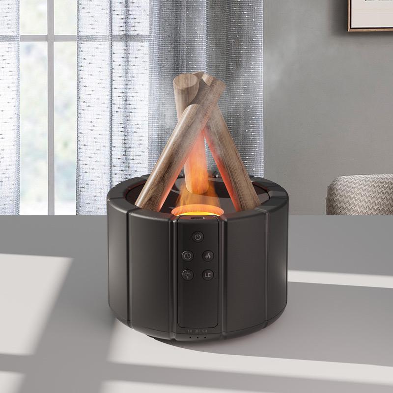 Bonfire Humidifier Campfire Diffuser – Aromatherapy Essential Oil Diffuser for Home, Bedroom, and Office