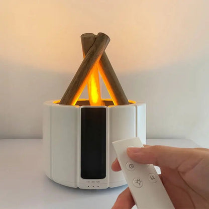Bonfire Humidifier Campfire Diffuser – Aromatherapy Essential Oil Diffuser for Home, Bedroom, and Office