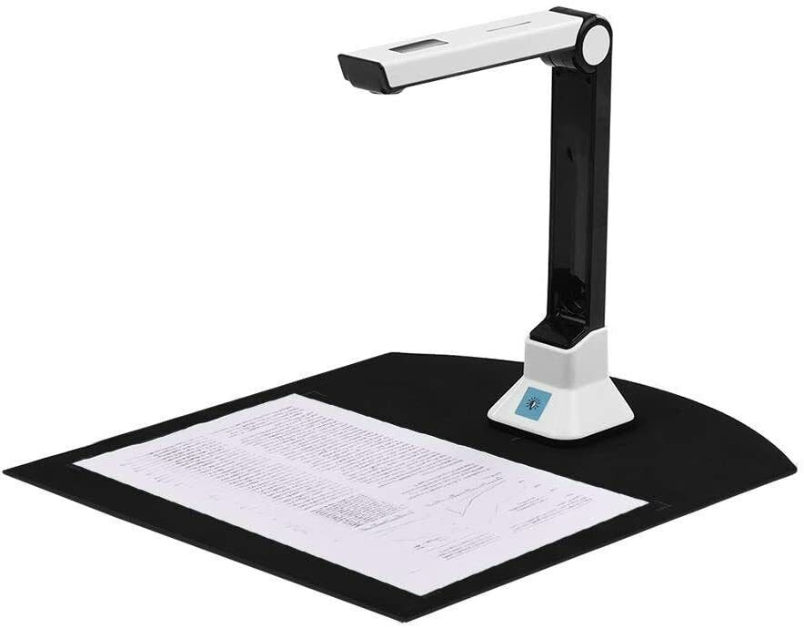 Book Scanner - BK50 Portable 10 Mega-pixel High Definition Book Scanner Capture Size A4 Document Camera for File Recognition Scanner