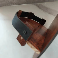 Bourbon Whiskey Barrel Shelf - Rustic Bar Accessories