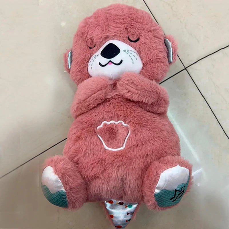 Breathing Bear Soothing Plush – Adorable Otter Doll with Gentle Music, Lights, and Comfort for Baby’s Sweetest Sleep