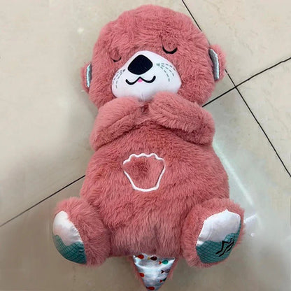 Breathing Bear Soothing Plush – Adorable Otter Doll with Gentle Music, Lights, and Comfort for Baby’s Sweetest Sleep