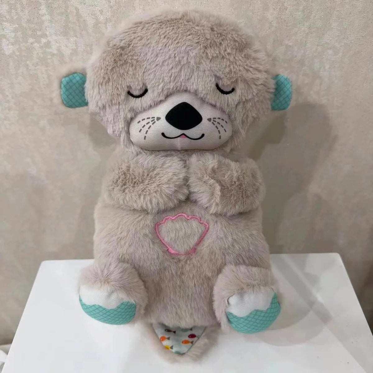 Breathing Bear Soothing Plush – Adorable Otter Doll with Gentle Music, Lights, and Comfort for Baby’s Sweetest Sleep