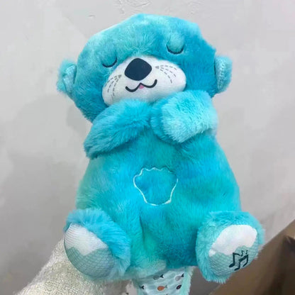 Breathing Bear Soothing Plush – Adorable Otter Doll with Gentle Music, Lights, and Comfort for Baby’s Sweetest Sleep