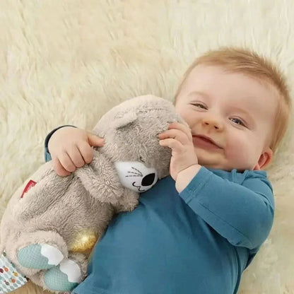 Breathing Bear Soothing Plush – Adorable Otter Doll with Gentle Music, Lights, and Comfort for Baby’s Sweetest Sleep