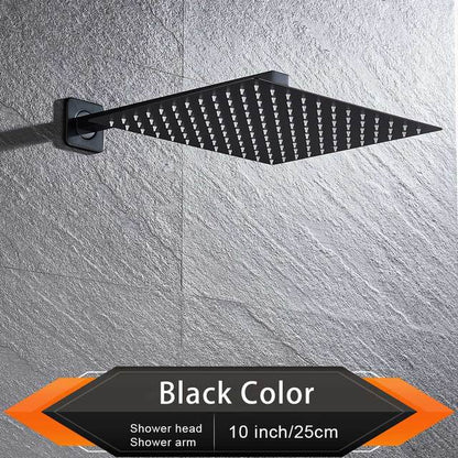 Brushed Golden Rainfall Shower Head - Ultrathin Style Top Shower Head