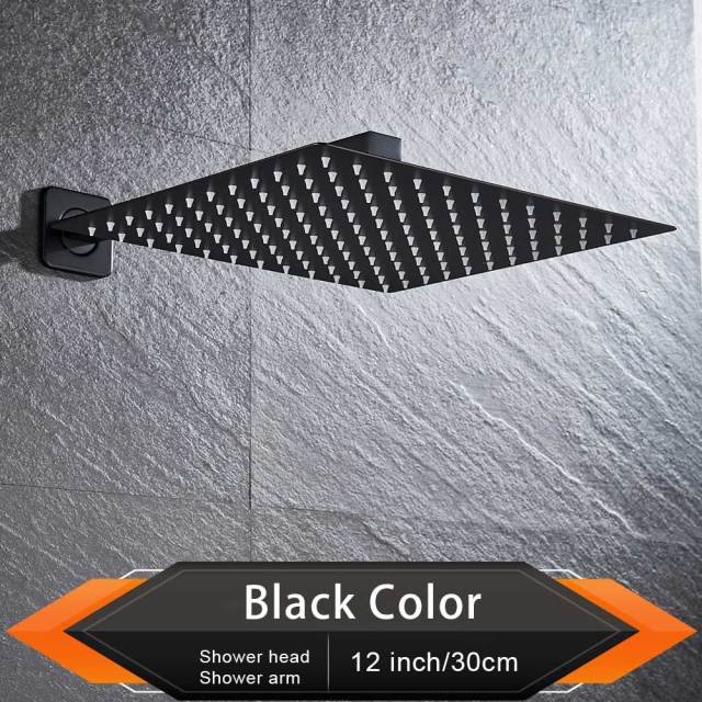 Brushed Golden Rainfall Shower Head - Ultrathin Style Top Shower Head