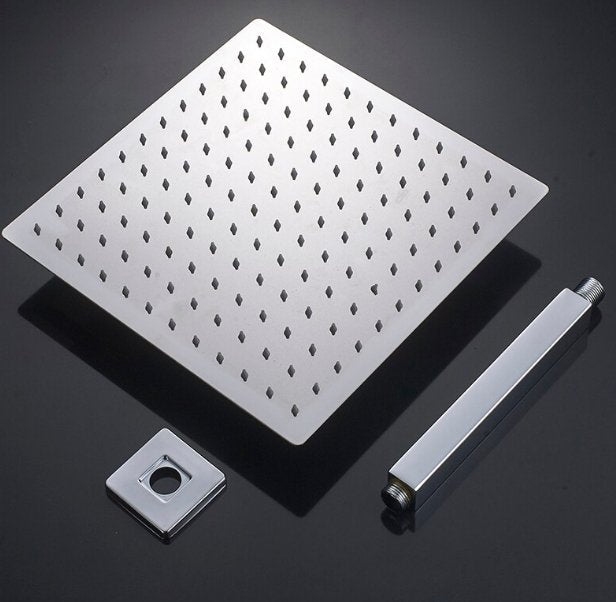 Brushed Golden Rainfall Shower Head - Ultrathin Style Top Shower Head