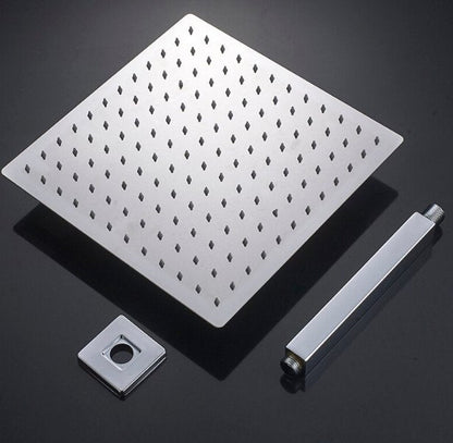 Brushed Golden Rainfall Shower Head - Ultrathin Style Top Shower Head