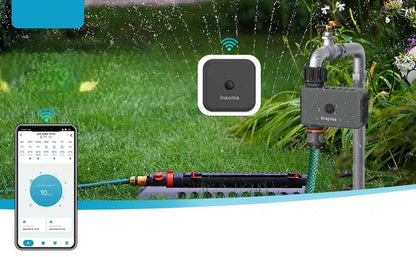 Insoma WiFi Garden Sprinkler Timer - Smart Irrigation Controller Compatible with Alexa, Remote Control for Hassle-Free Watering