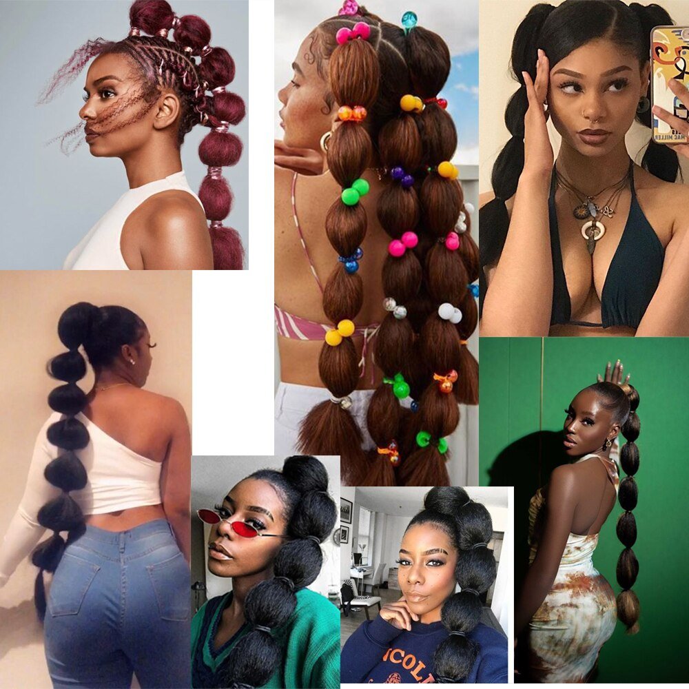 Bubbles Ponytail Extension -  22" Long Synthetic Hair Extension For Women