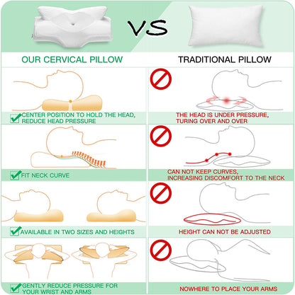 Butterfly Contour Memory Foam Pillow